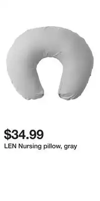 IKEA LEN Nursing pillow, gray offer