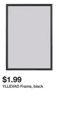 IKEA YLLEVAD Frame, black offer