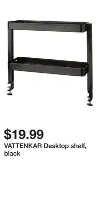 IKEA VATTENKAR Desktop shelf, black offer