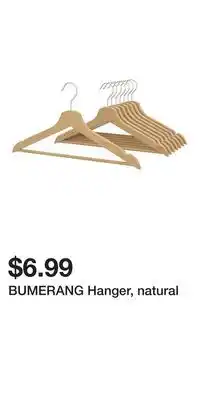 IKEA BUMERANG Hanger, natural offer