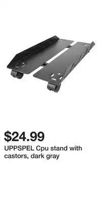 IKEA UPPSPEL Cpu stand with castors, dark gray offer