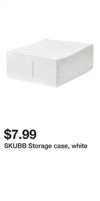 IKEA SKUBB Storage case, white offer