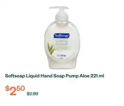 Voilà Softsoap Liquid Hand Soap Pump Aloe 221 ml offer