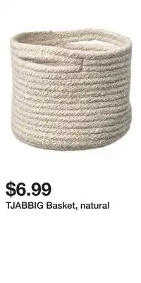 IKEA TJABBIG Basket, natural offer