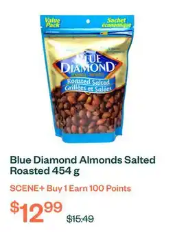 Voilà Blue Diamond Almonds Salted Roasted 454 g offer