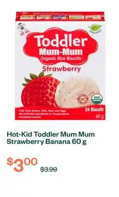 Voilà Hot-Kid Toddler Mum Mum Strawberry Banana 60 g offer