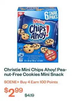 Voilà Christie Mini Chips Ahoy! Peanut-Free Cookies Mini Snack Pack 6 x 26 g offer