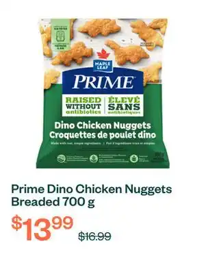 Voilà Prime Dino Chicken Nuggets Breaded 700 g offer