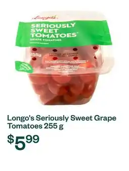 Voilà Longo's Seriously Sweet Grape Tomatoes 255 g offer