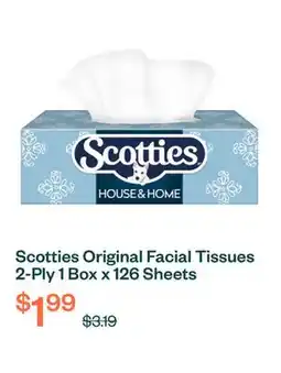 Voilà Scotties Original Facial Tissues 2-Ply 1 Box x 126 Sheets offer