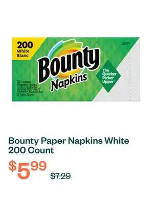 Voilà Bounty Paper Napkins White 200 Count offer