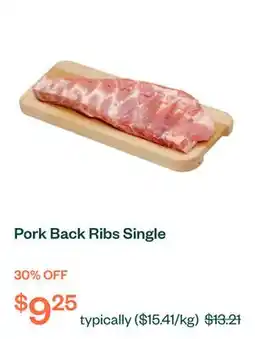 Voilà Pork Back Ribs Single offer