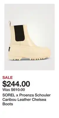 Holt Renfrew SOREL x Proenza Schouler Caribou Leather Chelsea Boots offer