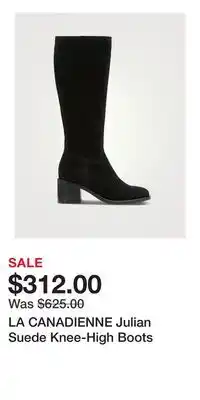 Holt Renfrew LA CANADIENNE Julian Suede Knee-High Boots offer