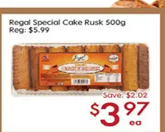 Sunny Food Mart Regal Special Cake Rusk offer