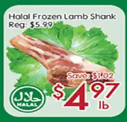 Sunny Food Mart Halal Frozen Lamb Shank offer