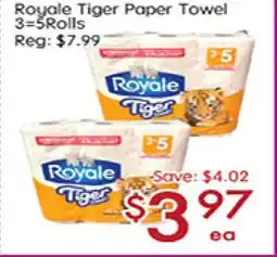 Sunny Food Mart Royale Tiger paper Towel offer