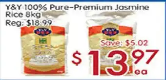 Sunny Food Mart Y & Y 100% Pure-Premium Jasmine Rice offer