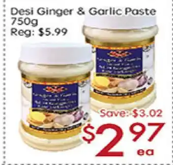 Sunny Food Mart Desi Ginger & Garlic Paste offer