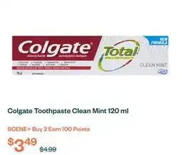 Voilà Colgate Toothpaste Clean Mint 120 ml offer