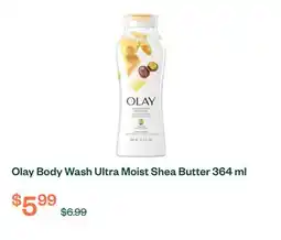 Voilà Olay Body Wash Ultra Moist Shea Butter 364 ml offer