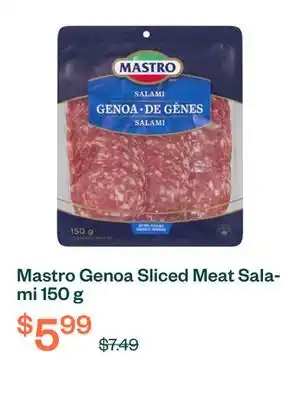 Voilà Mastro Genoa Sliced Meat Salami 150 g offer