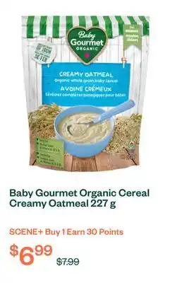 Voilà Baby Gourmet Organic Cereal Creamy Oatmeal 227 g offer