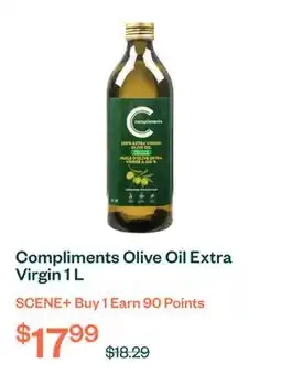 Voilà Compliments Olive Oil Extra Virgin 1 L offer