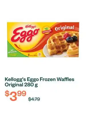 Voilà Kellogg's Eggo Frozen Waffles Original 280 g offer