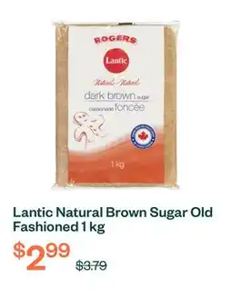 Voilà Lantic Natural Brown Sugar Old Fashioned 1 kg offer