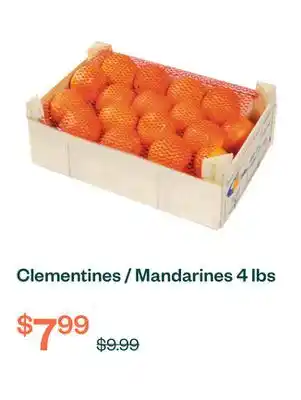 Voilà Clementines / Mandarines 4 lbs offer