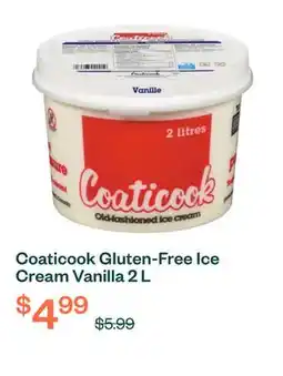 Voilà Coaticook Gluten-Free Ice Cream Vanilla 2 L offer