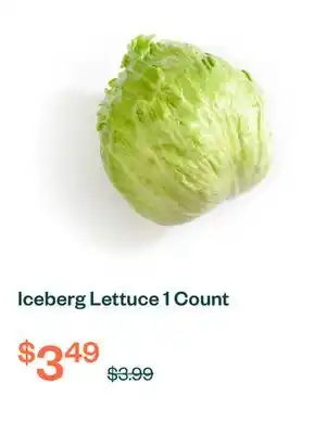 Voilà Iceberg Lettuce 1 Count offer