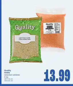 Wholesale Club QUALITY LENTILS, 5 KG offer