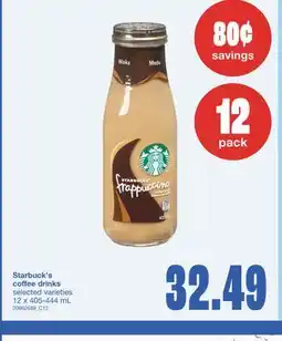 Wholesale Club STARBUCK'S COFFEE DRINKS, 12 x 405-444 mL offer