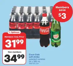 Wholesale Club COCA-COLA SOFT DRINKS 24 x 500 mL offer