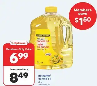 Wholesale Club CANOLA OIL, 3 L offer