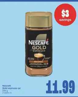 Wholesale Club NESCAFÉ GOLD ESPRESSO JAR, 200 g offer