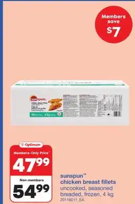 Wholesale Club CHICKEN BREAST FILLETS, 4 kg offer