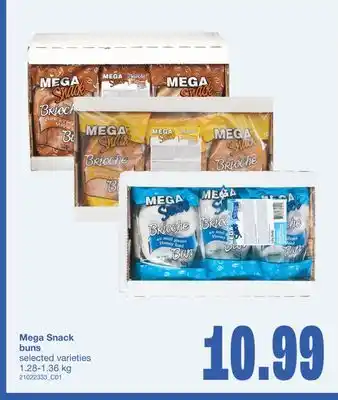 Wholesale Club MEGA SNACK BUNS, 1.28-1.36 KG offer