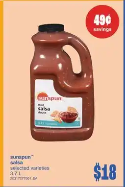 Wholesale Club SUNSPUN SALSA, 3.7 L offer