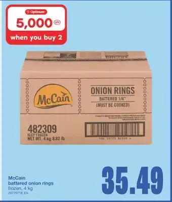 Wholesale Club MCCAIN BATTERED ONION RINGS, 4 KG offer