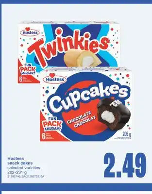 Wholesale Club HOSTESS SNACK CAKES 202-231 g offer