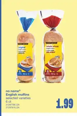 Wholesale Club NO NAME ENGLISH MUFFINS 6 ct offer