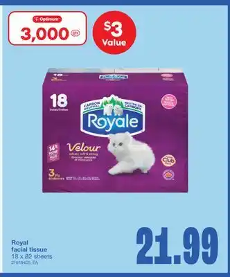 Wholesale Club FACIAL TISSUE, 18 x 82 sheets offer