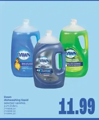 Wholesale Club DISHWASHING LIQUID, 2.21/2.64 L offer