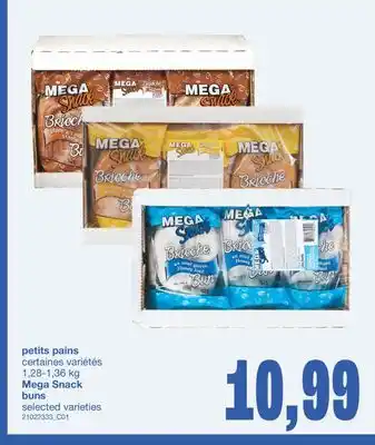 Wholesale Club MEGA SNACK BUNS, 1.25-1.36KG offer