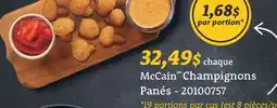 Wholesale Club MCCAINMD CHAMPIGNONS PANÉS offer