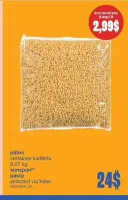 Wholesale Club PASTA, 9,07 KG offer