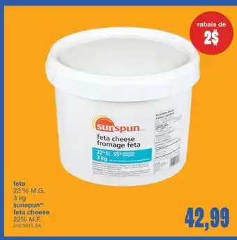 Wholesale Club FETA CHEESE 22% M.F., 3 kg offer